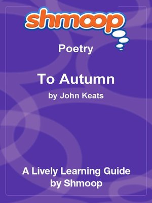 cover image of To Autumn